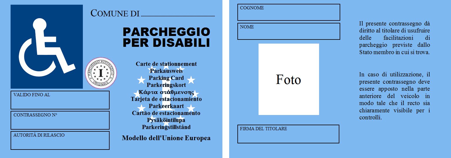 contrassegno disabiliDPR 2